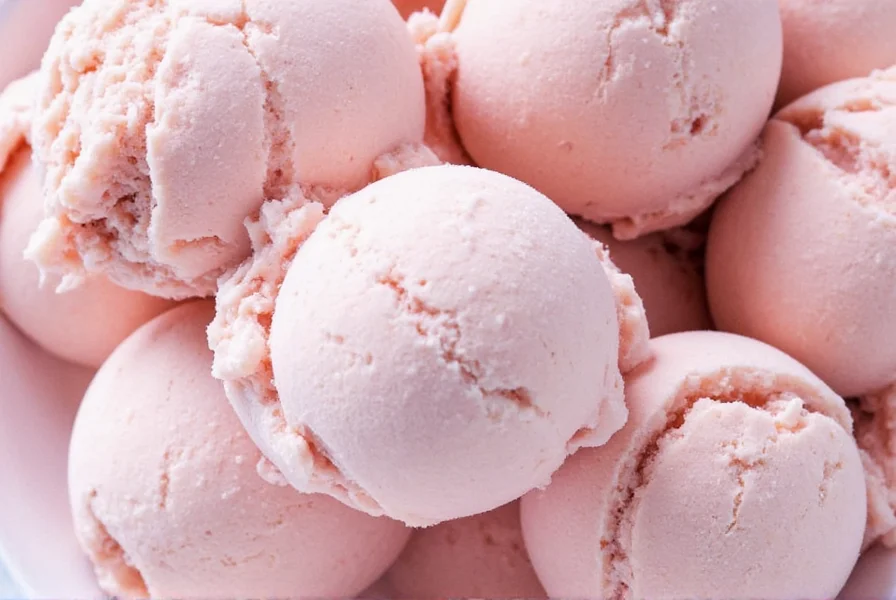 Close-up of artisanal ginger ice cream showing creamy texture with visible ginger flecks in a vintage dish