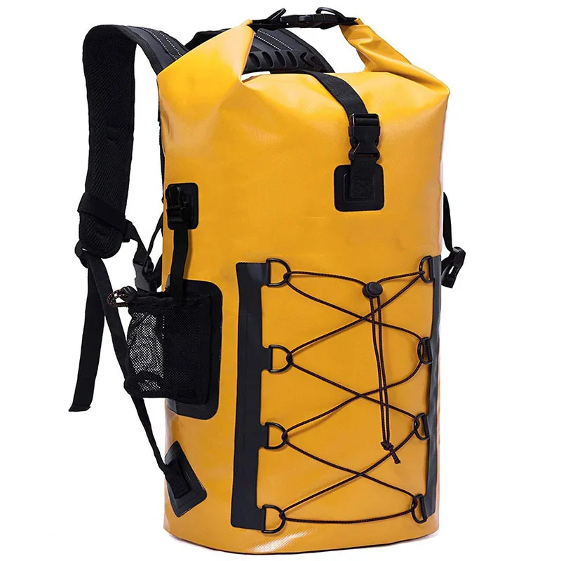 

Good Quality Outdoors Impermeable Bag Dry Backpack 35L 50L Waterproof Bag Pack For River Trekking, Yellow or customized