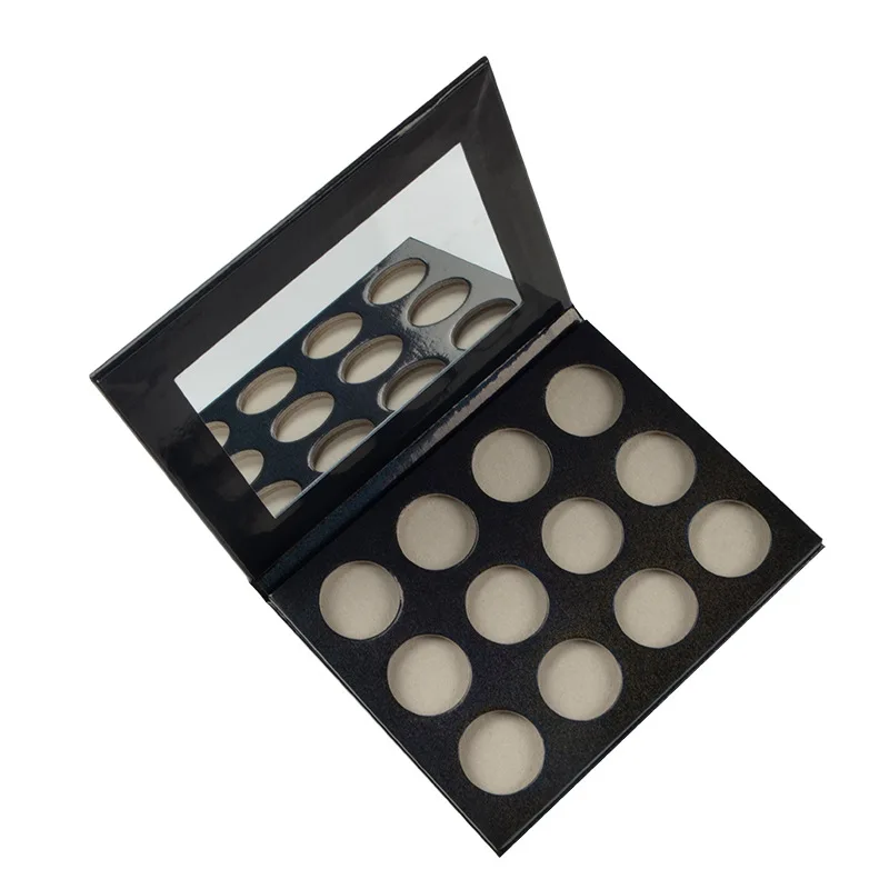 

New Style Empty Cardboard Package Round Make Your Own Brand Private Label Oem 26Mm Makeup Cosmetics Eyeshadow Palette