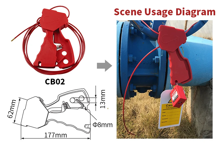Design Wire Cable Lockout,Loto Adjustable Cable Lockout Abs ...