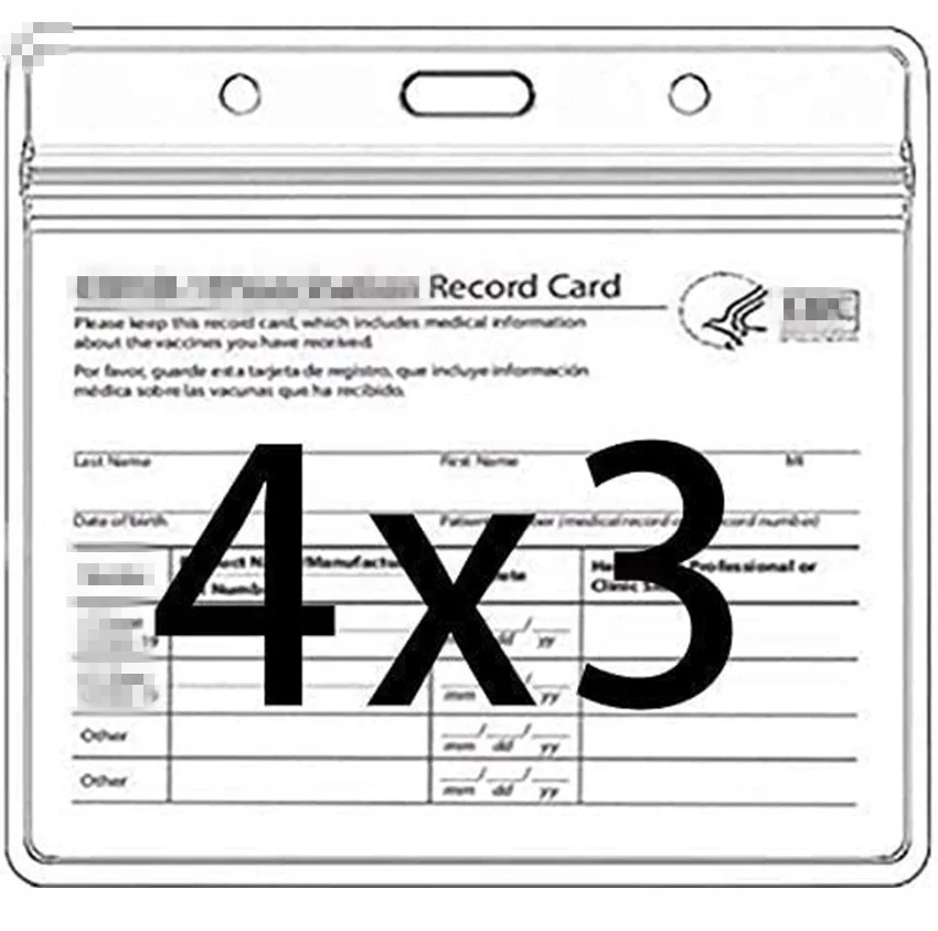 

Transparent plastic sleeve 3x4 inch (approximately 7.6x10.2 cm) index card holder card holder HY-CH001