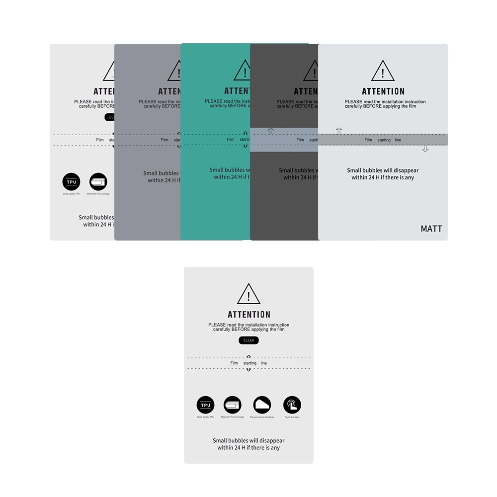 

ATTENTION Factory Wholesale Hydrogel TPU Mobile Screen Protector for Cutting Machine