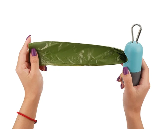 

Pet Dog Garbage Bag Dispenser With LED Light Dog Picker Out Hanging Buckle Portable Amazon Hot Sale