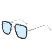 

Fashion Avengers Tony Stark Style Sunglasses Men Square Brand Design Sun Glasses Oculos Retro male iron Man