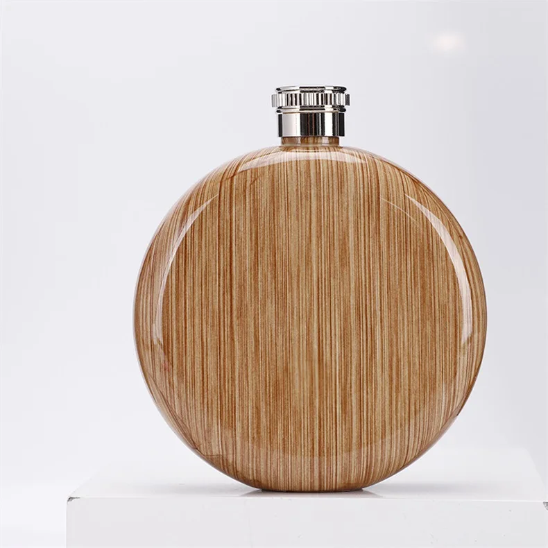 

Food Grade Stainless Steel Round Hip Flask 5OZ Drinkware Alcohol Liquor Whiskey Flask