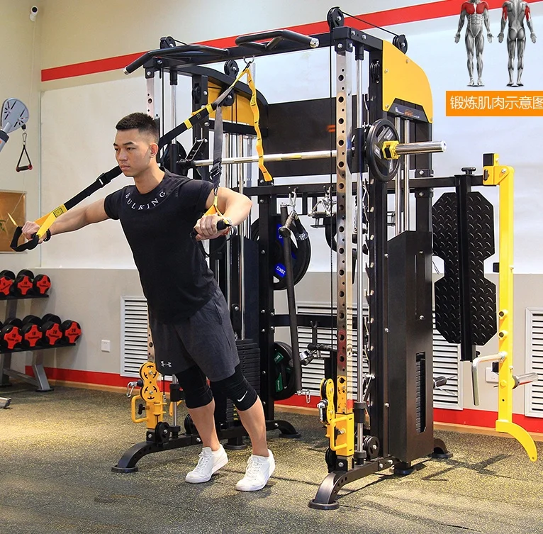 
New Design Commercial Gym Multi function Equipment Smith Machine Power Rack 