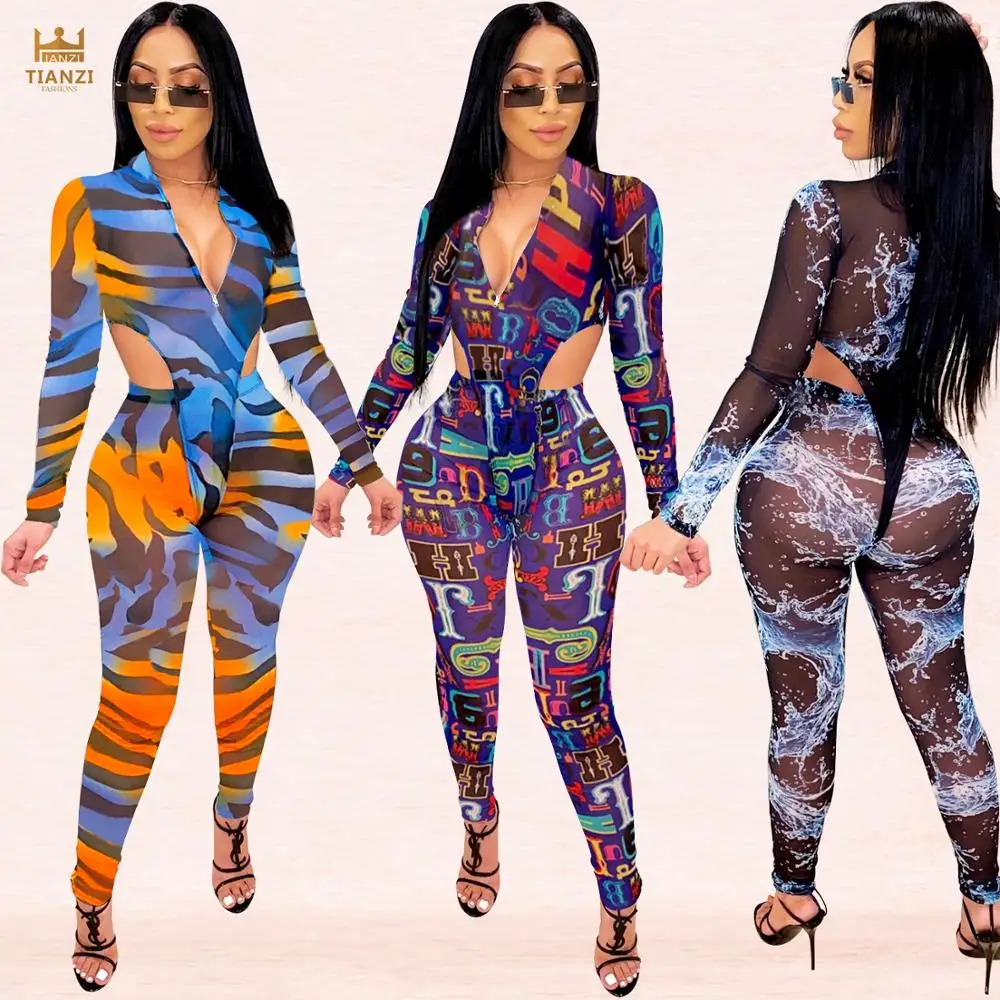 

NEW X5155 pants and bodysuit see through sheer sexy women mesh two piece set