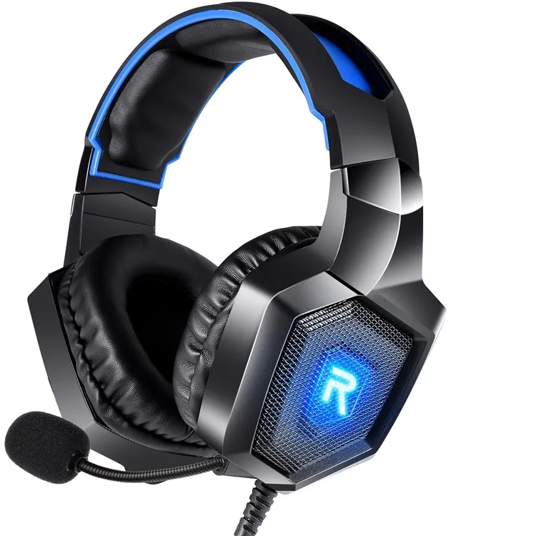 

Gaming Headset for PS4 Xbox One PC Headset with Mic LED Light Surround Sound Noise Canceling Gaming Over Ear Headphone