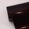 VINYL FROG Calendared Glossy Metallic Black Red Air Bubble Free Wrap Roll Vinyl Film For Car