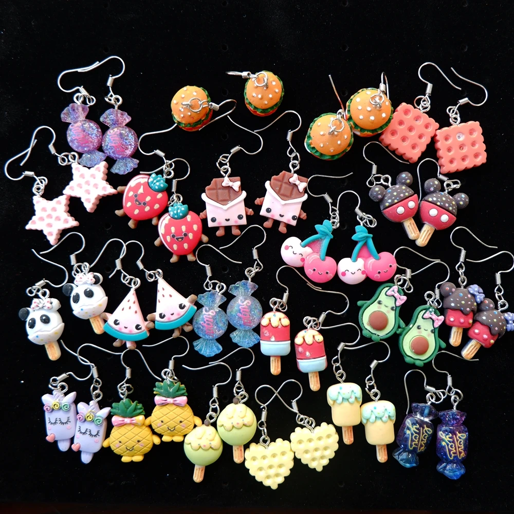 

Cute Food Earrings Drop earring candy costume trendy Style woman girl Jewelry Drop shipping, Customized color