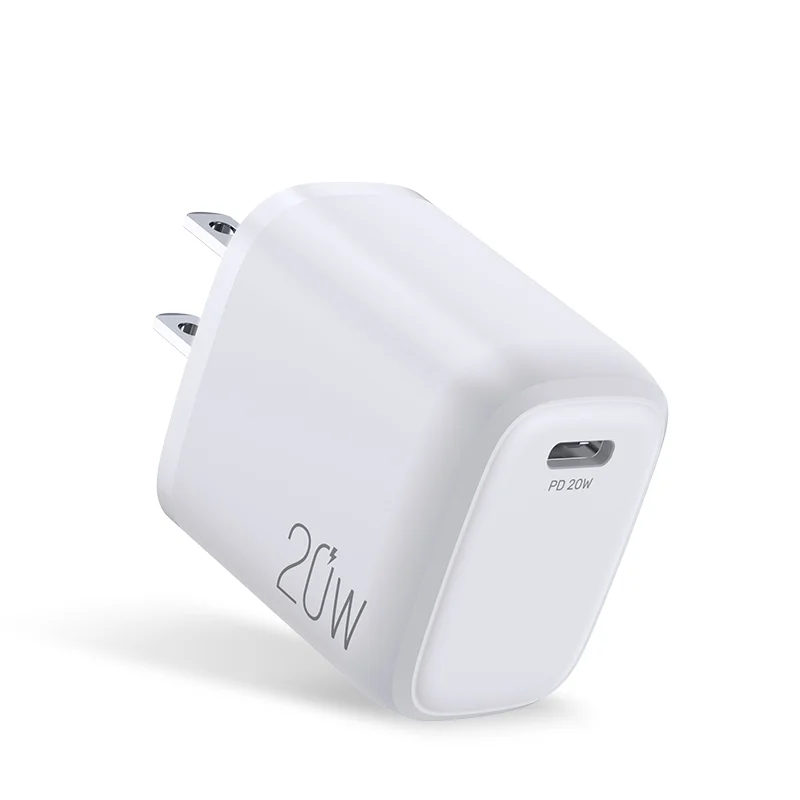 

20w Pd Charger Travel Mini Size Mobile Phone Fast Charging Charger, White