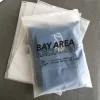 Custom Logo Printing Slide Frosted Biodegradable Plastic Bag with Zipper for Clothing T-shirt