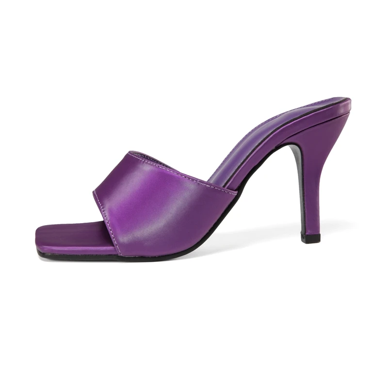 

Mules Shoes Woman High Heel Lady sandal Slides Women Heels