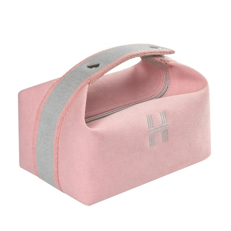 

Portable Travel Canvas Cosmetic Bag Women's Small Cotton Cosmetic Bag