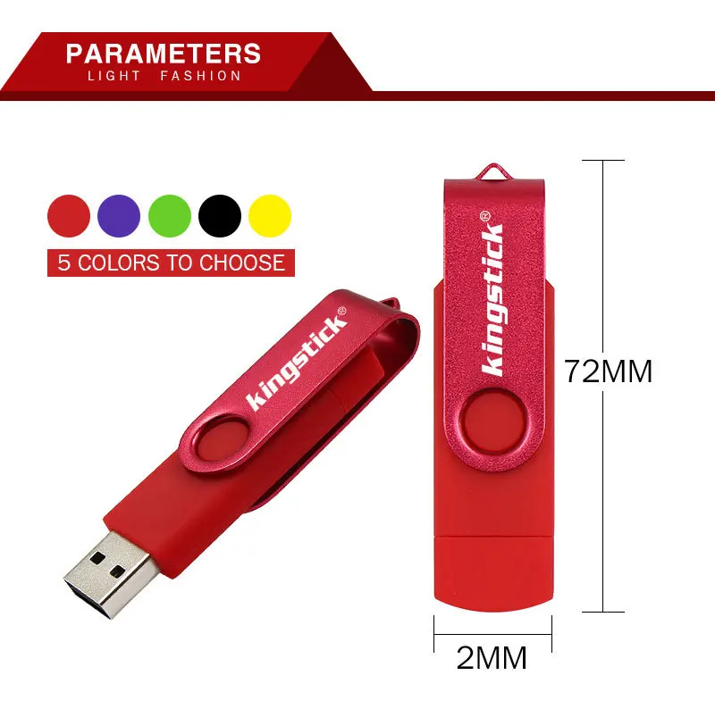Fashion custom logo 16gb pendrive swivel otg usb flash drive 4gb - ANKUX.COM