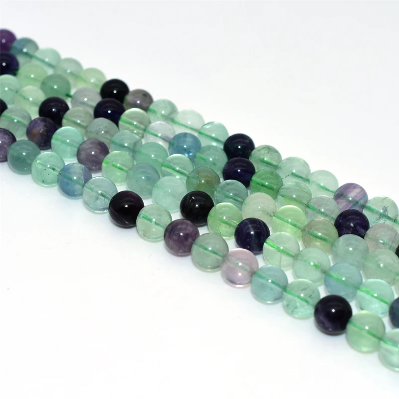

Trade Insurance 4/6/8/10/12mm High Grade Natural Fluorite Loose Beads