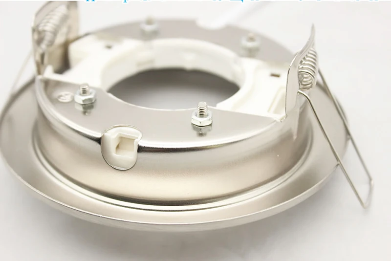 
GX53 Lamp fixture With 10cm Wire Circular Iron White Silvery Body GX53 Lamp Holder For GX53 Led Light 