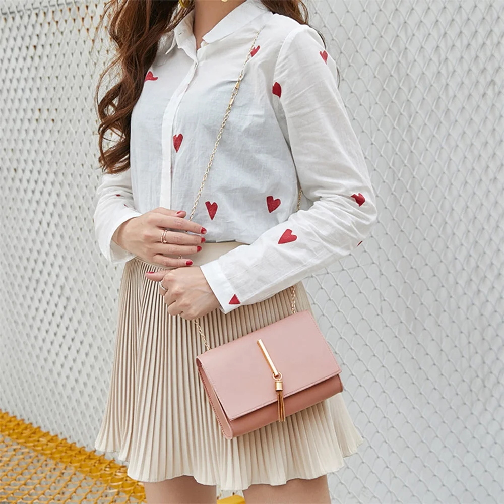 

Handbags Tassel Casual Cellphone Shoulder Bags Purse, Picture color