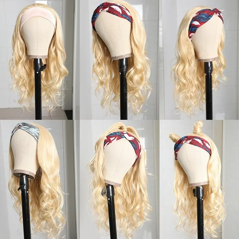 

Headband Wigs for Black Women, Brazilian Virgin hair Wigs headband Wigs Human Hair, Brazilian Virgin Human Hair Wigs, Natural color