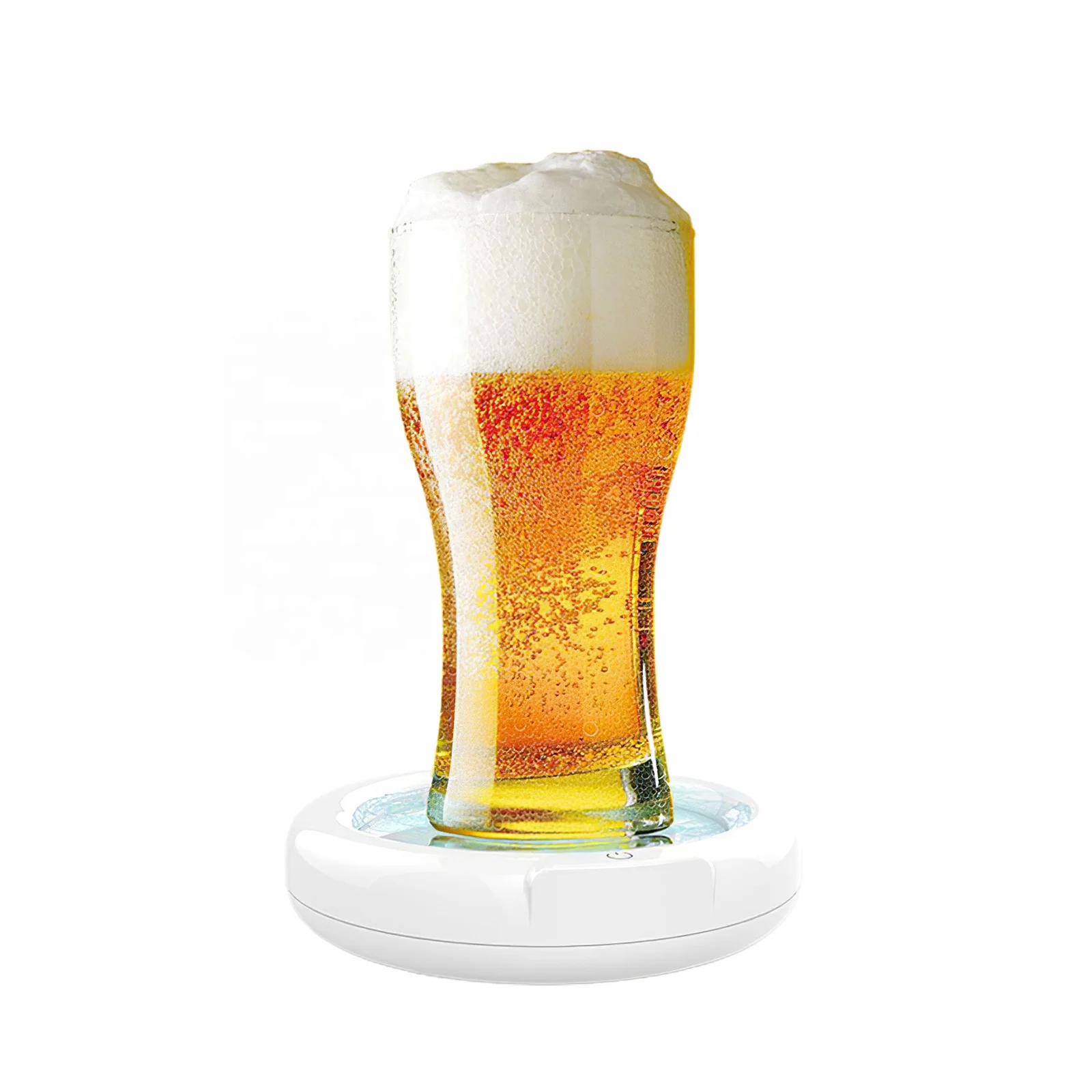 

Bubbler Portable Electric Beer Foaming Machine Beer Bubbler Portable Beer Foam Maker Sonic Foamer, White