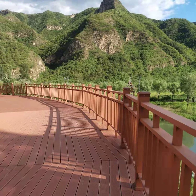 High quality wpc wood plastic composite balustrade railing systems