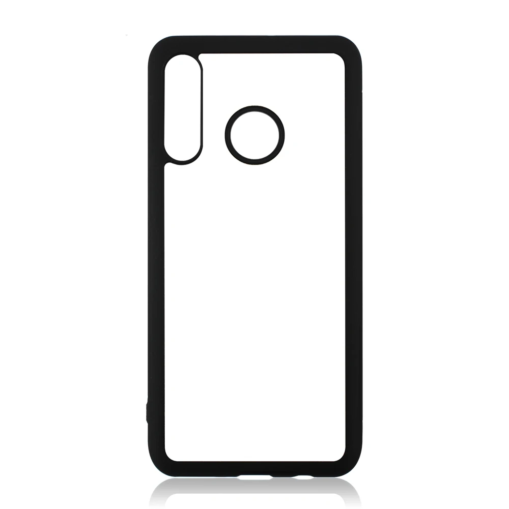 

Blank 2D sublimation TPU+PC phone cases for Huawei P30/P30 pro/P30 pro lite with aluminum insert, Black,white,clear