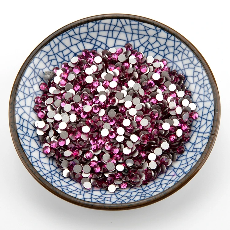 

Stone Strass DIY Round Non Hotfix Flatback Rhinestone Crystal Rhinestones For Clothing, Aquamarian