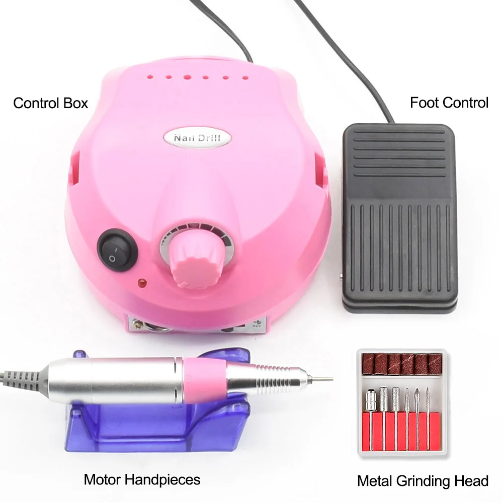 

Nail Art Polisher Set Manicure Pedicure-Kit 25000rpm Machine Electric Nail Drill