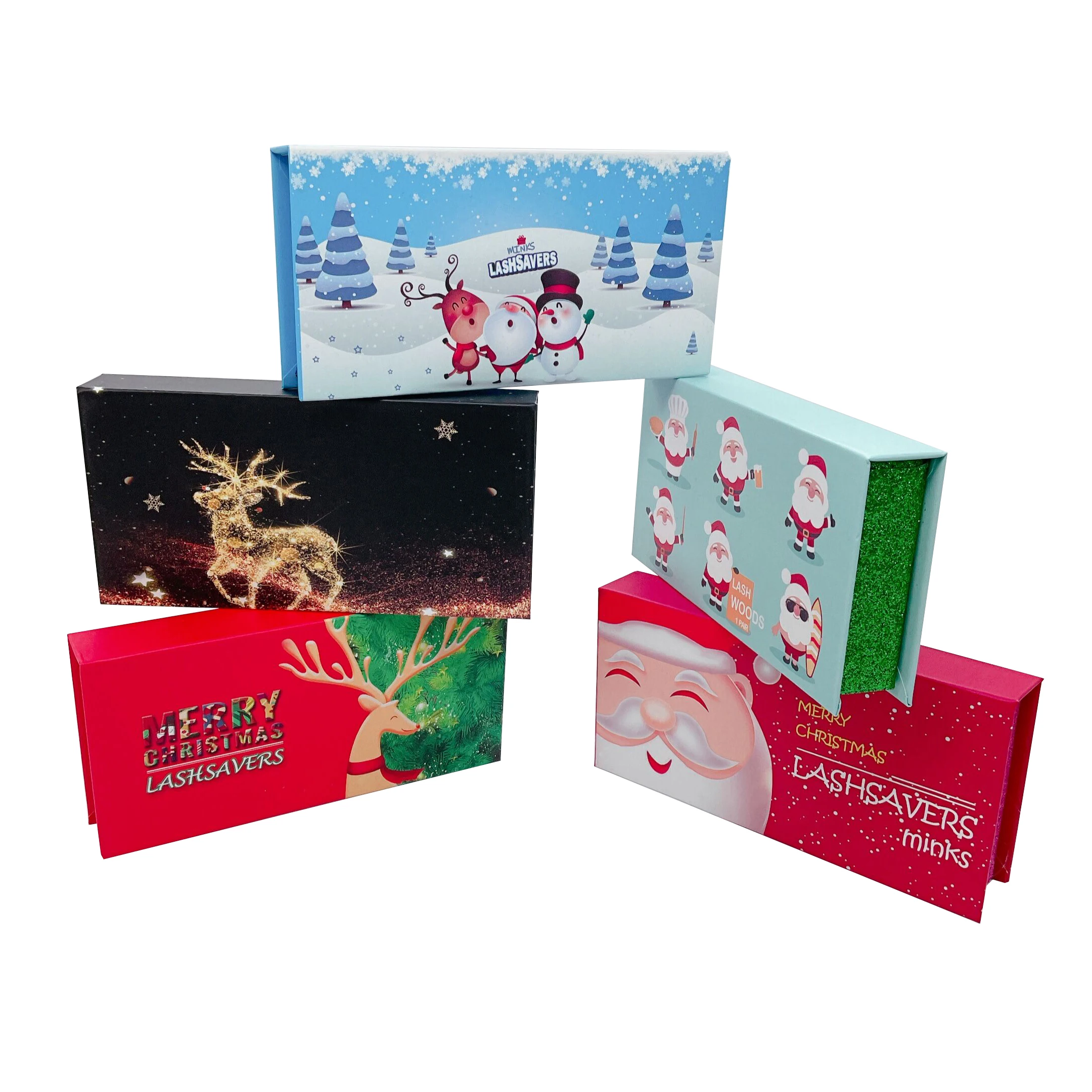 

wholesale 3d false eyelash and magnetic eyelash box, Black color