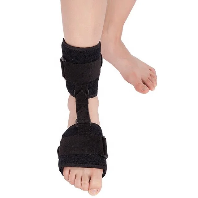 

Rehabilitation Orthotic Adjustable Plantar Fasciitis ankle support Foot Drop Brace, Black