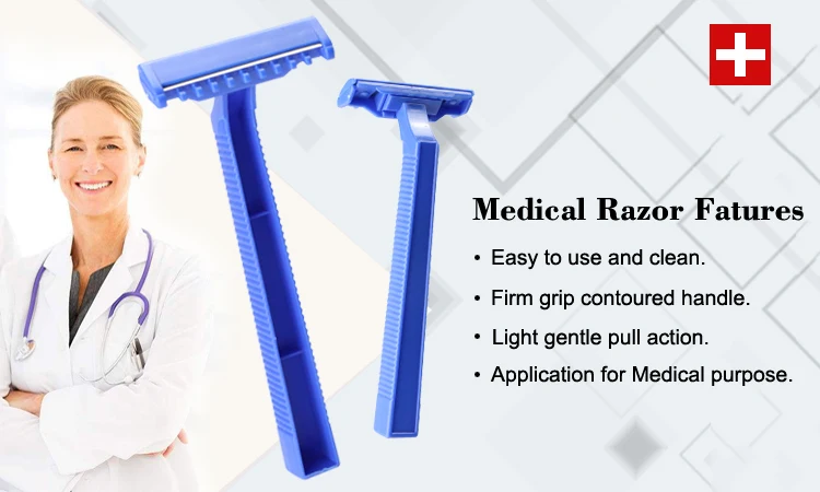 Medical Razor Single Blade Medical Safety Razor With Comb - Buy Safety ...