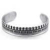 Cheap Casting Stainless Steel Large Box C Cut Punk Bangle for Men