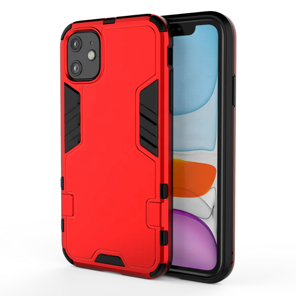 

Manufacturer Cheap Portable Back Cover for iPhone 11 Hybrid Military Style Shock Resistance Mobile Phone Case for iPhone 11 Pro, Multi colors