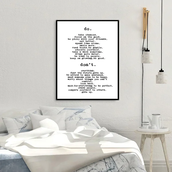 

Canvas Simple Do or Do Not Inspirational Typography Motivational Quote Text Home Decor Kitchen Art Birthday Wall Poster Painting