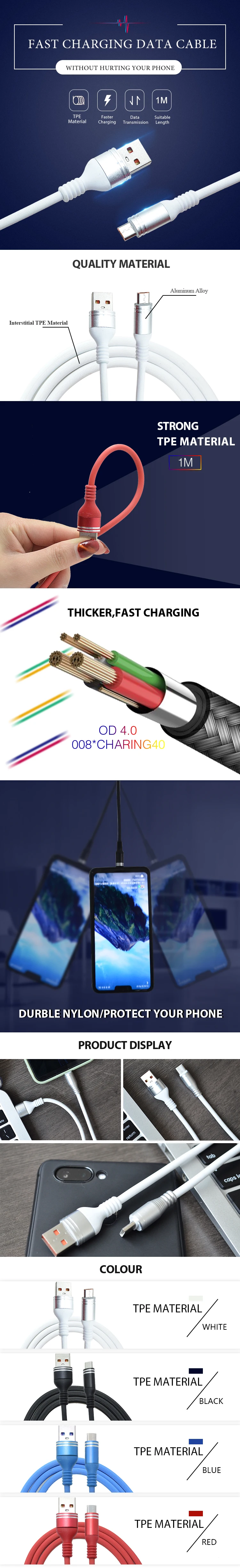 High Quality Portable Super Strong Compatibility Usb Charging Data Cable - ANKUX.COM