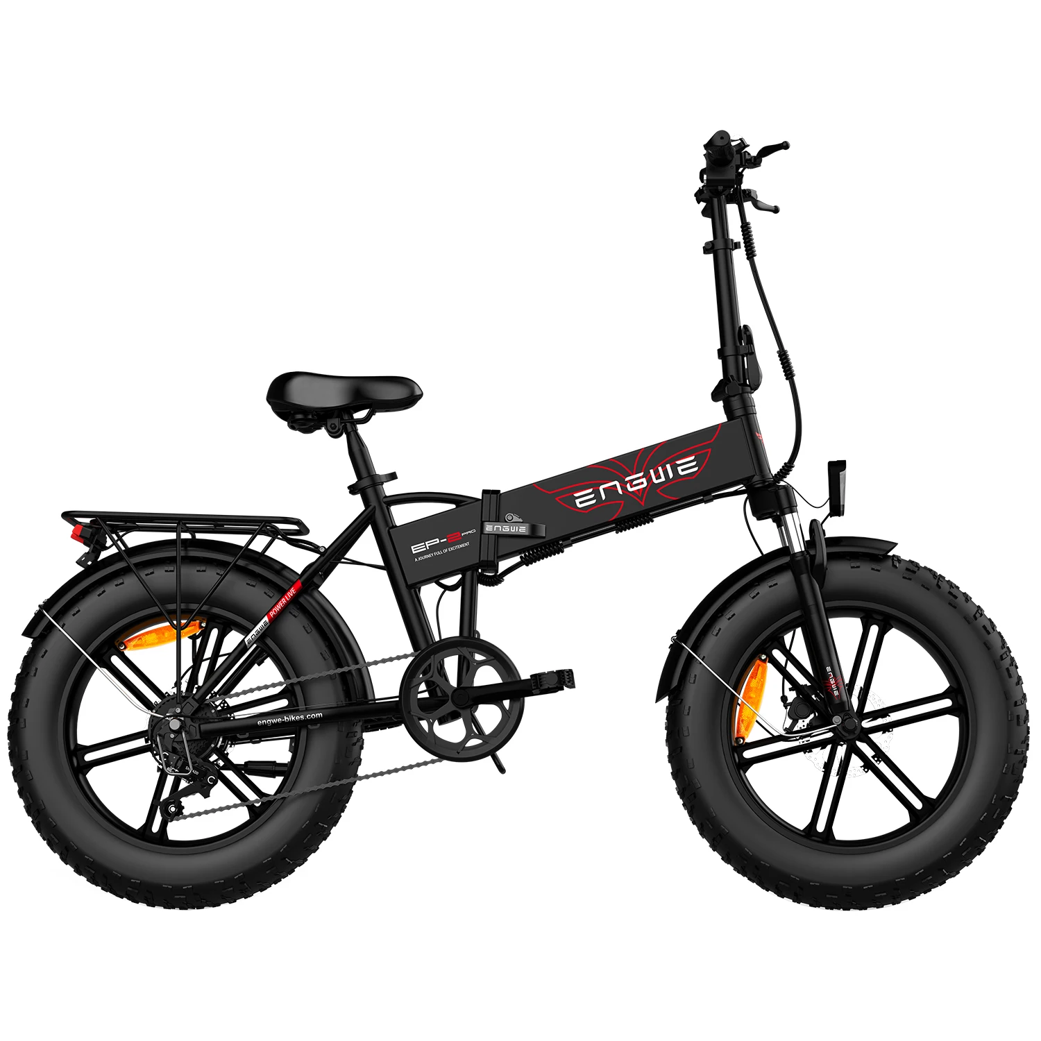 

EU STOCK ENGWE EP-2 Pro 750W 20 inch Fat Tire Electric Folding Bicycle Mountain Beach Bike for Adults Aluminum Electric Scooter