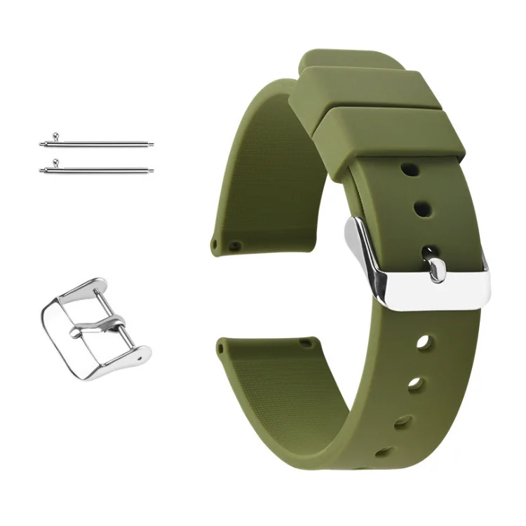 

High quality watch band for apple 18 20 22 mm simple switch colorful waterproof silicone watch bands, Blue, grey, pink, green, black, orange...