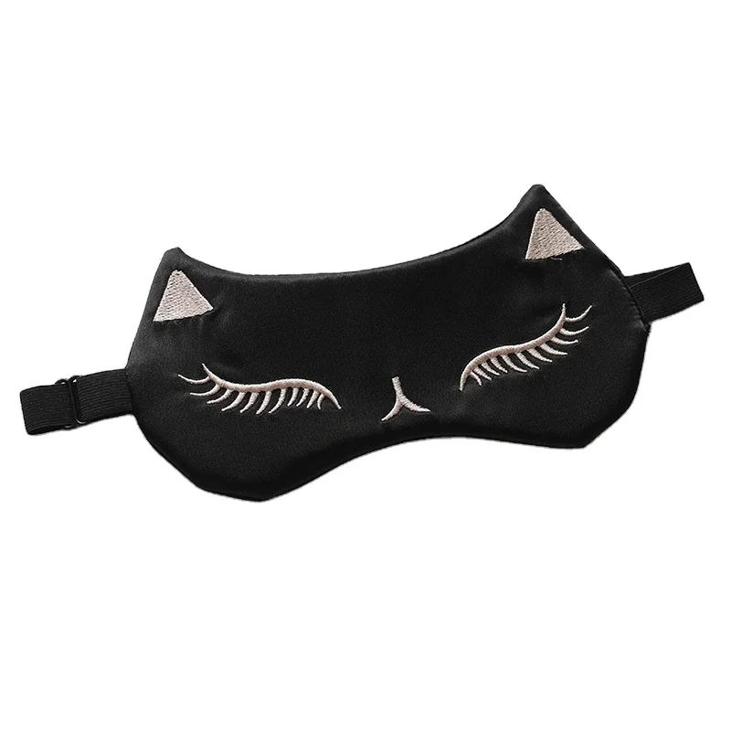 

Hot Selling Eyebrow Mulberry Travel Sleep Silk Gold Eye Mask With Wholesale Price, Customized color