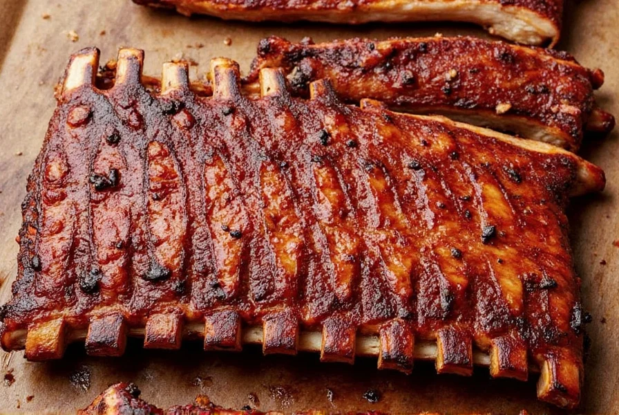 Finished BBQ Spare Ribs