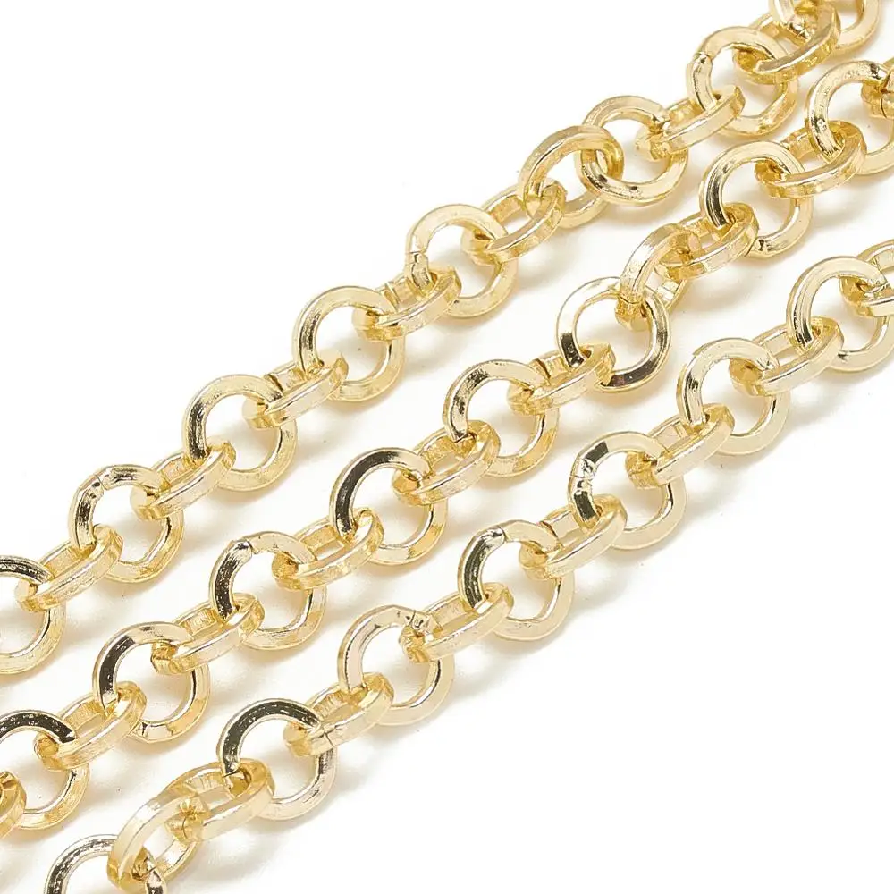 

Pandahall Man Made Gold Unwelded Aluminum Cable Chains for Craft