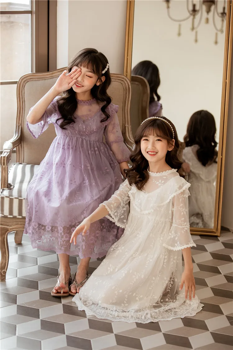 Fashion Quality Kids Children Summer Girls Daily Wear Frocks Half Sleeve  Wedding Party Evening Princess Lace Dresses Buy Children Summer