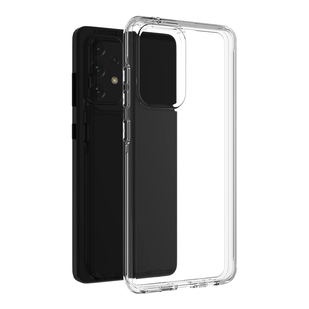 

High Clear Transparent Custom Design 2 in 1 Mobile Cover Phone Case for Samsung A52 A31 A32, Support different prints