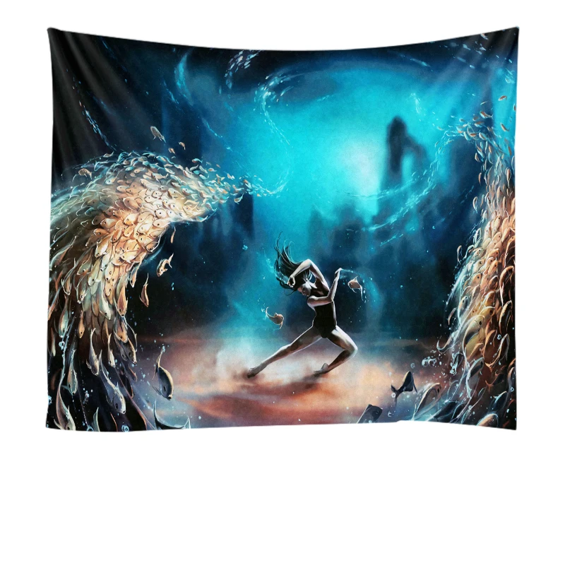 

Abstract Painting Tapestry Wall Hanging,Trippy Tapestry for Bedroom,Living Room,Dorm,Home Decoration, Customized color