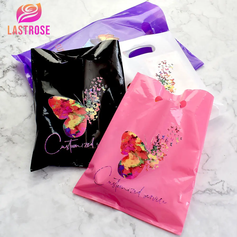 

Factory Wholesale Cheap Custom Shopping Plastic Bags For Eyelashes /Gifts
