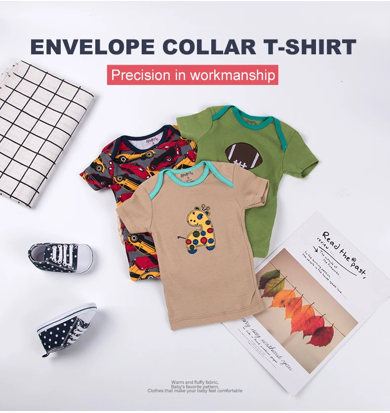 New Fashion Custom Infant Clothing Short Sleeve 100 Cotton Baby T