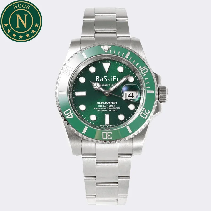 

Noob Factory V11 3135 Automatic Movement 1NQ 904L Steel Sapphire Luxury Diver Sport Men Submarine Hulk 116610 Rolexables Watch
