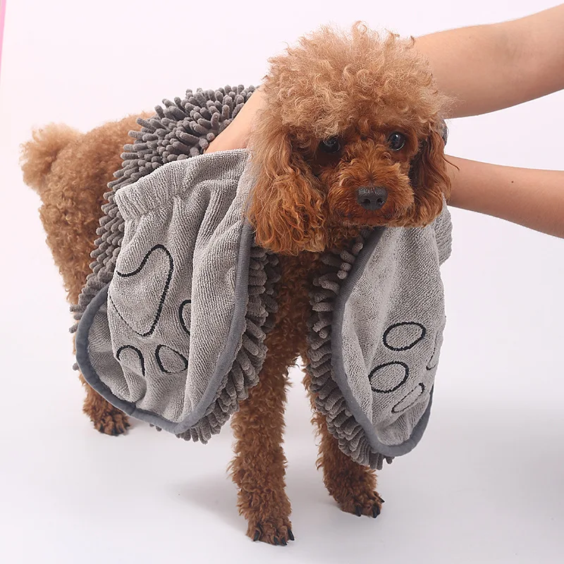 

Pet Bath Towel Dog Cat Modem Clip Toalla Towles Warmer Accessory Dry Hunde Handtuch Things For Cats Belt Fabric, Grey