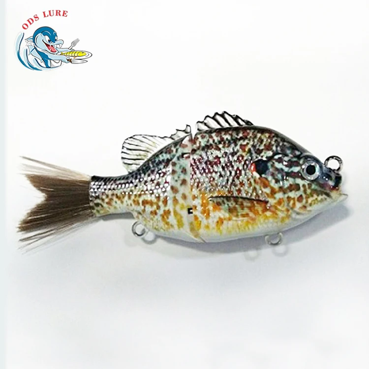 

Artificial Bait Type 5" Jointed Colorful Bluegill Glide Baits Fishing Lure, Realistic and natural