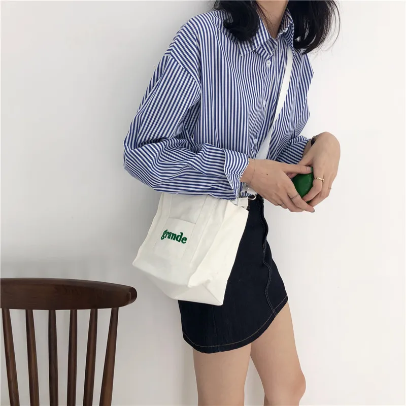 

Hot selling style single shoulder crossbody bag casual fashion canvas women shoulder bag handbag