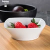 New arrival modern simple high quality dinnerware glazed cheap ceramic plates white serving square